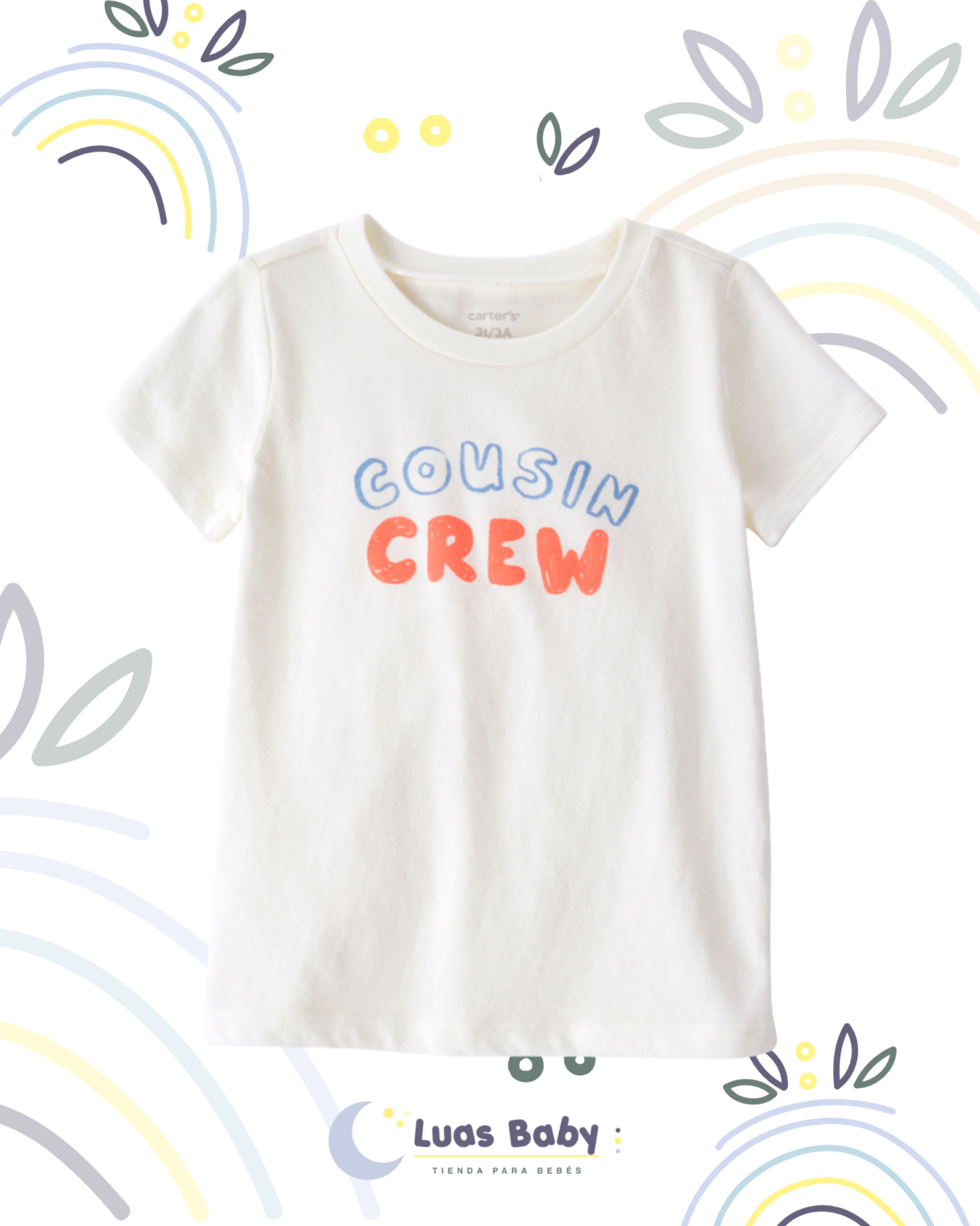 Camiseta Cousin Crew Blanca